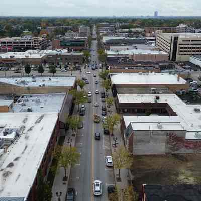 Aerial View, N. York Street