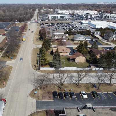 Aerial View, Church Road in the Elmhurst Industrial Park