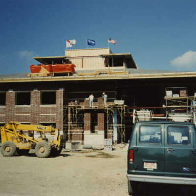 Elmhurst Police Station, under construction