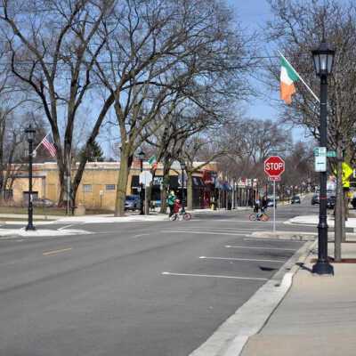 Spring Road North Towards Prairie Path Lane
