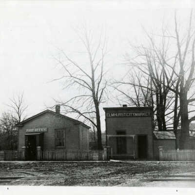 U.S. Post Office & Elmhurst City Market (Chicago Historical Museum holds all rights)