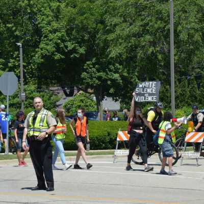 Elmhurst Family Walk for Racial Justice on S. York Street