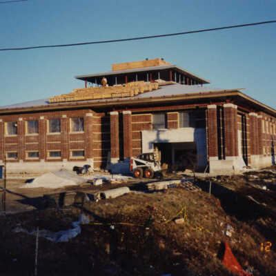 Elmhurst Police Station, under construction