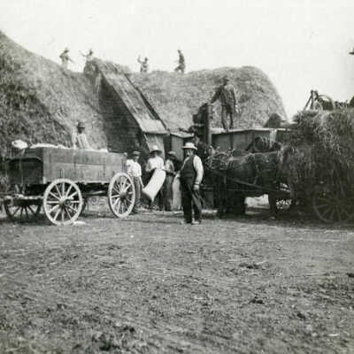 Threshing on Ahrens Farm