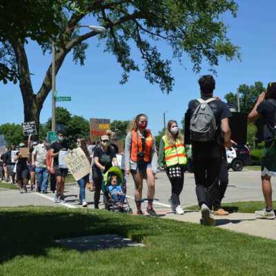 Elmhurst Family Walk for Racial Justice on S. York Street