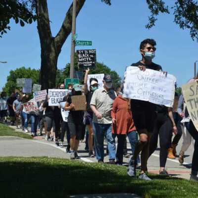 Elmhurst Family Walk for Racial Justice on S. York Street