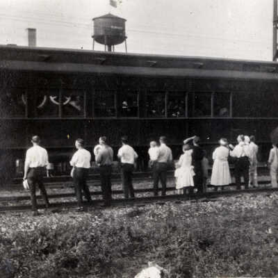 Warren G. Harding Funeral Train in Elmhurst