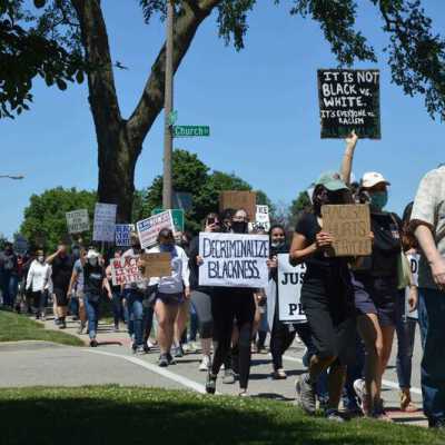 Elmhurst Family Walk for Racial Justice on S. York Street