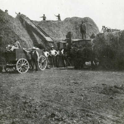Threshing on Ahrens Farm