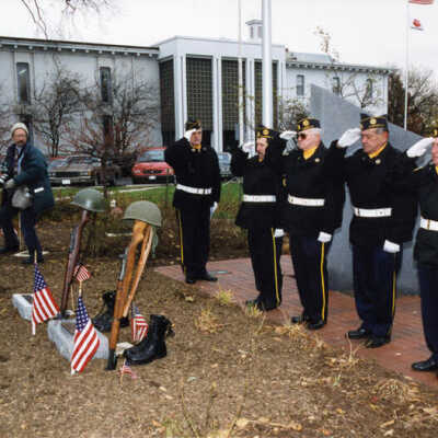 Veterans Day Ceremony in Wilder Park