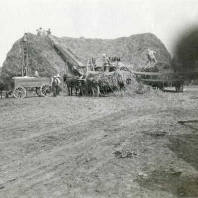 Threshing on Ahrens Farm