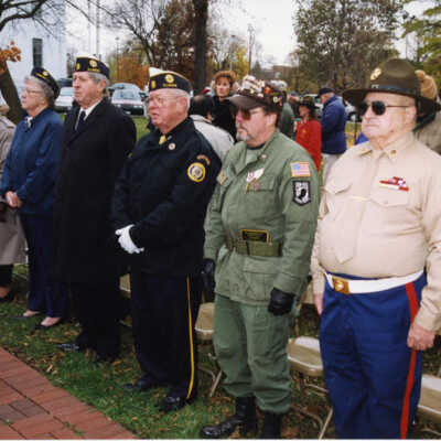 Veterans Day Ceremony in Wilder Park