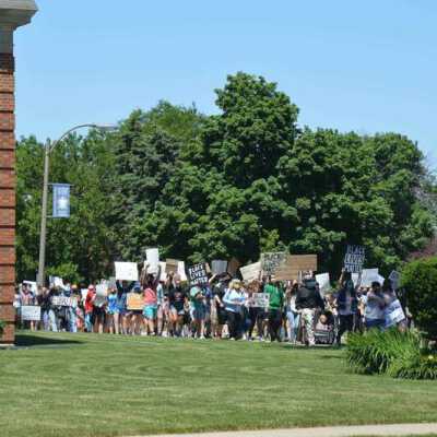 Elmhurst Family Walk for Racial Justice on S. York Street