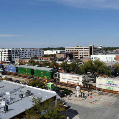 View From 105 S. York Street Rooftop