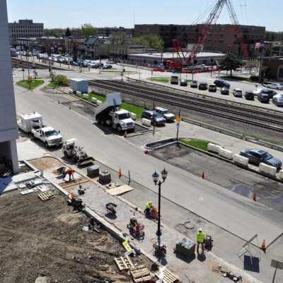 View from First Street Parking Deck