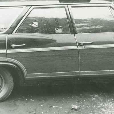 Flood 1972, damaged automobile