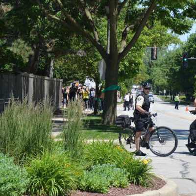 Elmhurst Family Walk for Racial Justice on St. Charles Road