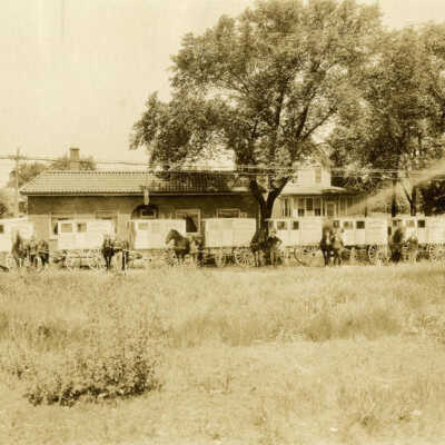 Rabe's Dairy, horse-drawn delivery vehicles