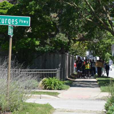 Elmhurst Family Walk for Racial Justice on St. Charles Road