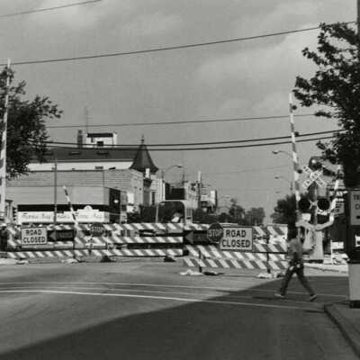Elmhurst Railroad Crossing