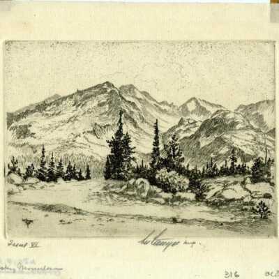 Print, Lee Sturges Etching