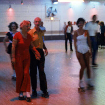 Skaters at the Elm Skating Rink