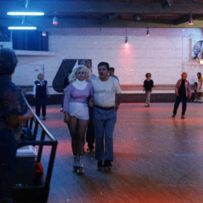 Skaters at the Elm Skating Rink