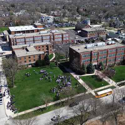 Eclipse Viewing at Immaculate Conception School