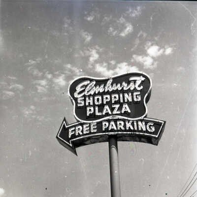 Elmhurst Shopping Plaza Sign