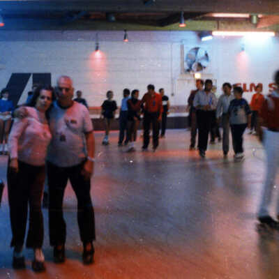 Skaters at the Elm Skating Rink