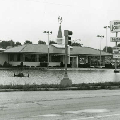 Flood 1973, Salt Creek Flooding at Route 83 and St. Charles Road