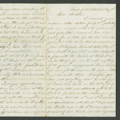 Civil War-era Letter to Frederick Fischer