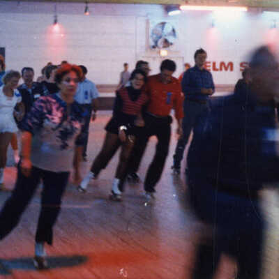 Skaters at the Elm Skating Rink