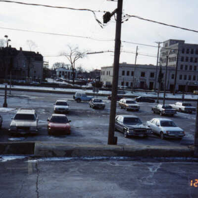 Elmhurst Municipal Parking Lot on First Street, east of York.