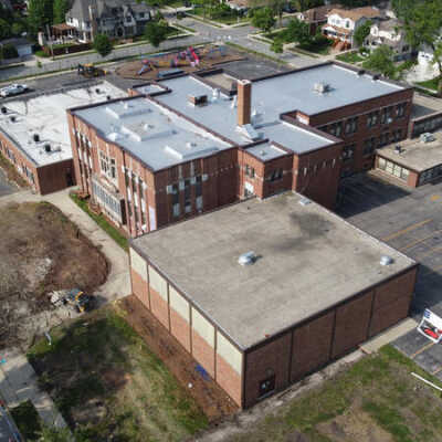 Aerial View of Lincoln Elementary School