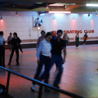Skaters at the Elm Skating Rink