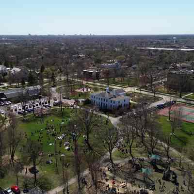 Eclipse Viewing in Wilder Park