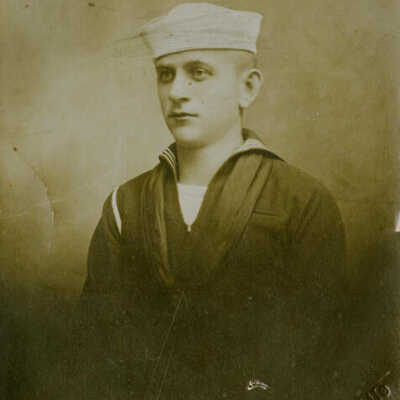 Harry Hintz in WWI Navy Uniform