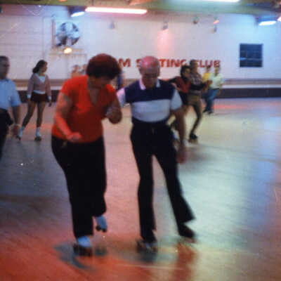 Skaters at the Elm Skating Rink