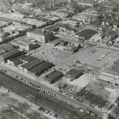 Aerial View of Downtown Elmhurst