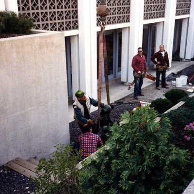 Installation of "Once Upon A Time" Sculpture at Elmhurst Public Library