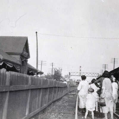 Warren G. Harding Funeral Train in Elmhurst