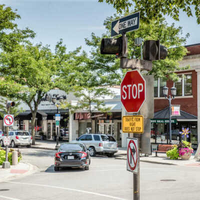 Businesses at First and York Streets