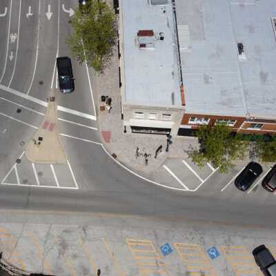 Aerial View of Downtown Elmhurst