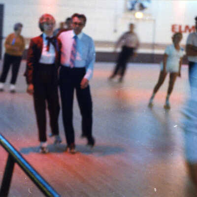 Skaters at the Elm Skating Rink