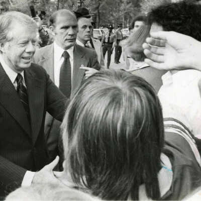 President Jimmy Carter in Elmhurst