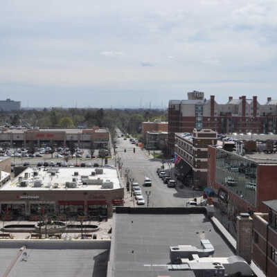 View from Addison Parking Deck