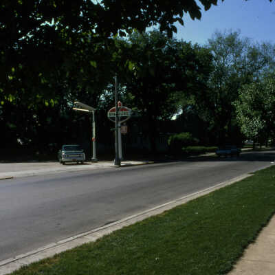 S. York and Marion Streets, looking south