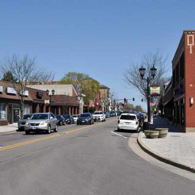 N. York Street from Second Street
