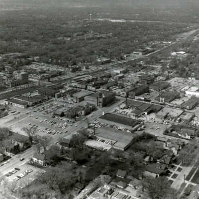 Aerial View of Downtown Elmhurst
